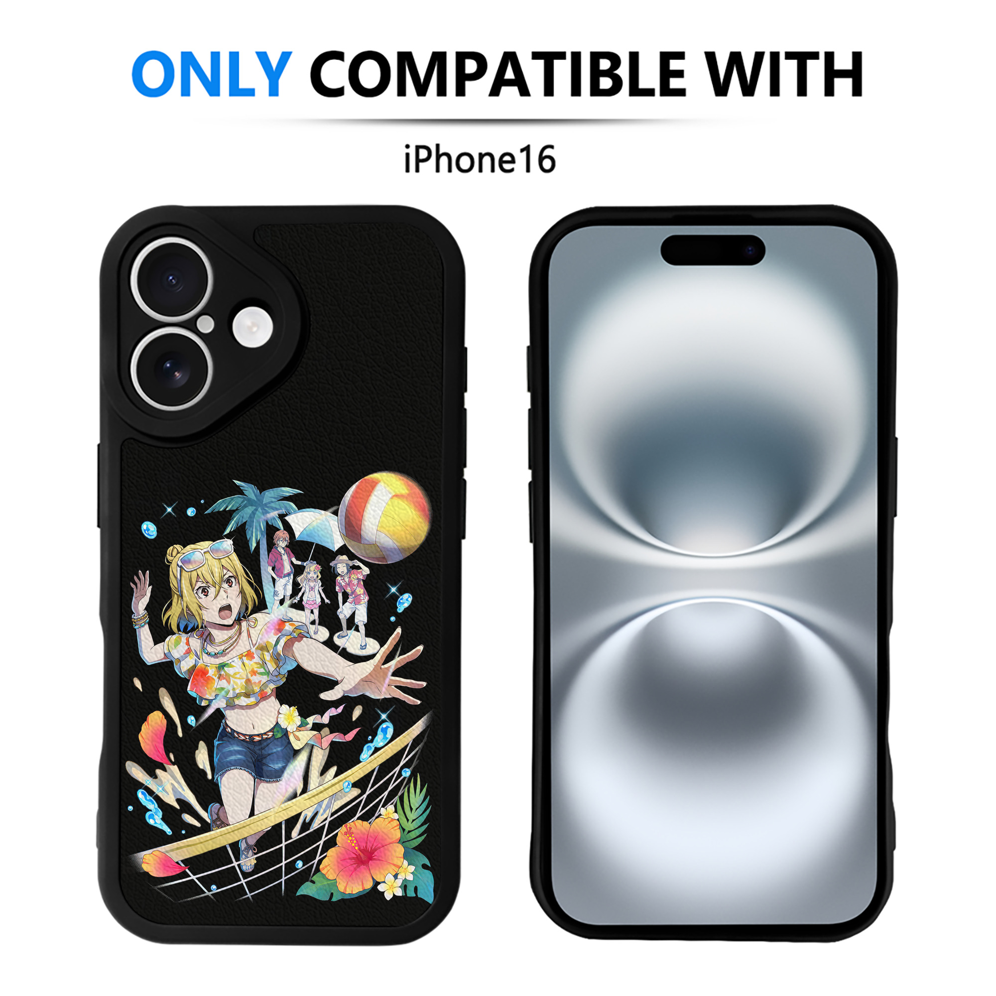 （画像用） 文豪ストレイドッグス Bungo Stray Dogs 【iPhone 16シリーズ対応】シリコンスマホケース（レザー調） 材質：シリコン
